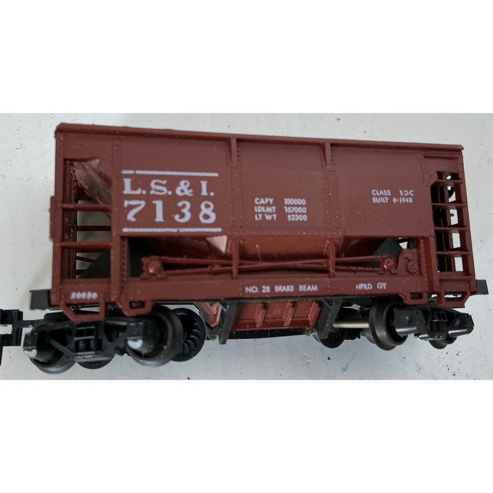 AHM Vintage HO Scale L.S. & I. 7138 Hopper Car Brown Austria Made Train